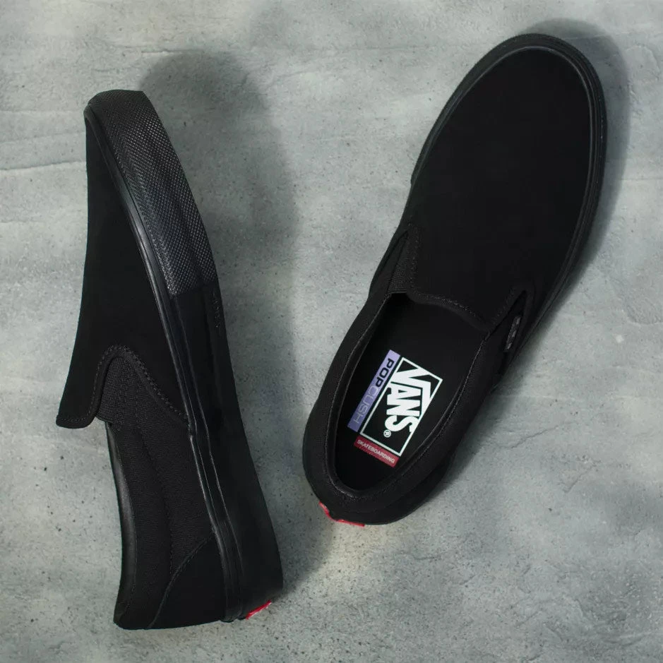 Vans Skate Slip On Shoes - Black/Black 2 Vans Skate Slip On Shoes - Black/Black