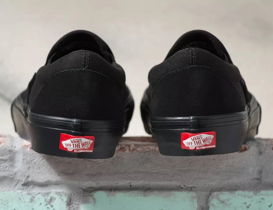 Vans Skate Slip On Shoes - Black/Black 4 Vans Skate Slip On Shoes - Black/Black